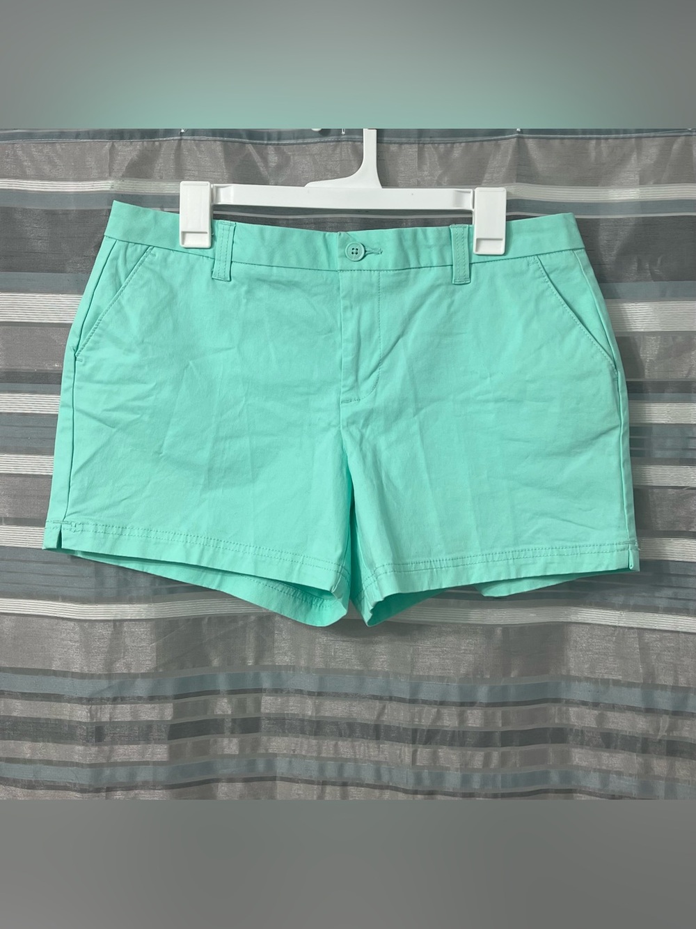 Magellan Women's Outdoor Happy Camper Mint Green Cotton Blend Shorts